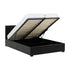Waverley 4FT Storage Bed - Black Faux Leather